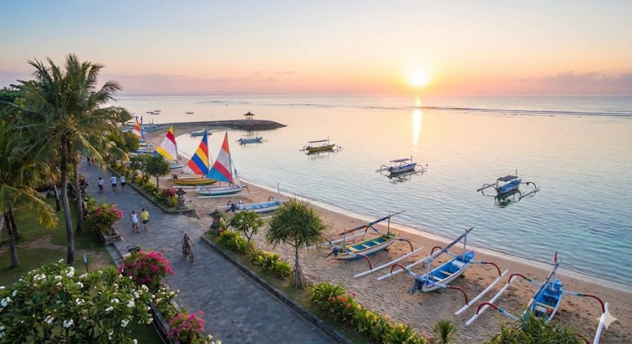 Pantai Sanur: Pagi yang Tenang Tanpa Ombak Besar
