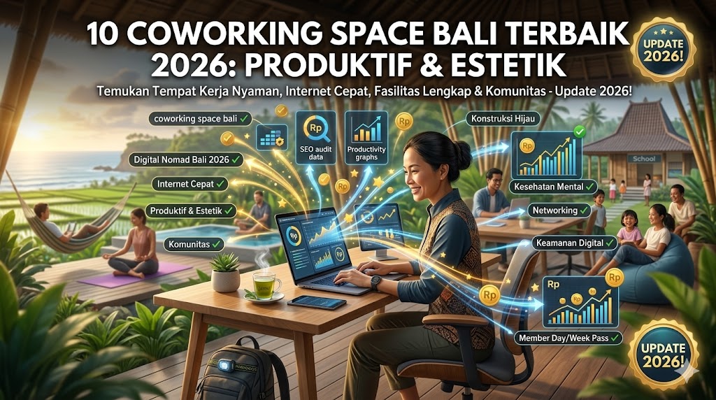 Rekomendasi Coworking Space Terbaik untuk Digital Nomad